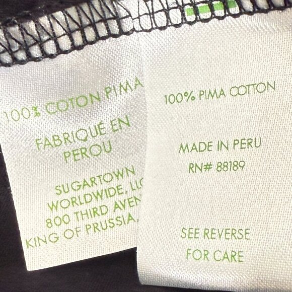 Lilly Pulitzer Black Beckett Dress Pima Cotton Size Large Neutral Minimalist - Picture 8 of 9